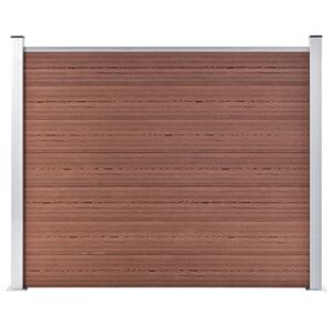 vidaXL Fence Panel WPC 180x146 cm Brown