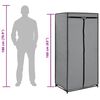 vidaXL Wardrobes 2 pcs Grey 75x50x160 cm