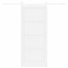 vidaXL Sliding Door ORKDAL White 86 x 198.5 cm Solid Pine Wood
