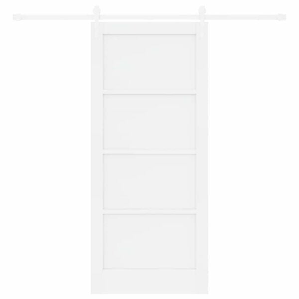 vidaXL Sliding Door ORKDAL White 86 x 198.5 cm Solid Pine Wood