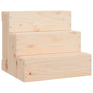 vidaXL Pet Stair 40x37.5x35 cm Solid Wood Pine