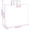 vidaXL Paper Bags 250 pcs with Handles White 54x15x49 cm