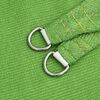 vidaXL Sunshade Sail 160 g/m&sup2; Light Green 3.5x3.5x4.9 m HDPE