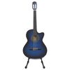 vidaXL 12 Piece Western Guitar Set with Equalizer and 6 Strings Blue