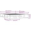 vidaXL Bed Frame without Mattress White 140x200 cm Solid Wood