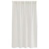 vidaXL Voile Curtain with Curtains 2 pcs Cream 140 x 140 cm Polyester