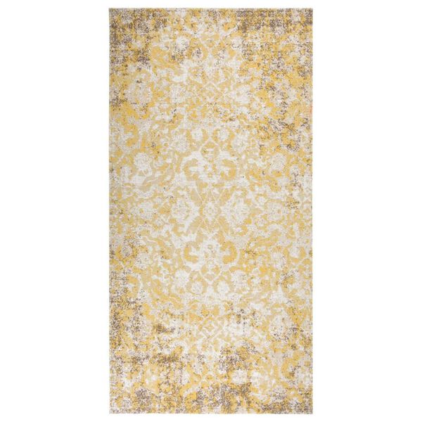 vidaXL Outdoor Rug Flatweave 100x200 cm Yellow