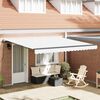 vidaXL Retractable Awning White 400 x 300 cm Polyester and Steel