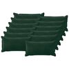 vidaXL Cushion with Pillow HOUTEN 12 pcs Dark Green Velvet