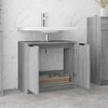 vidaXL Bathroom Cabinet Grey Sonoma 64.5x33.5x59 cm Engineered Wood