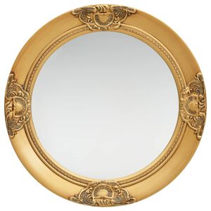 vidaXL Wall Mirror Baroque Style 50 cm Gold