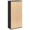 vidaXL Bookcase Black Oak 50 x 25 x 102 cm