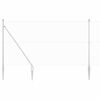 vidaXL Welded Wire Fence with Spikes 10 x 1.5 m Galvanised Steel Mesh