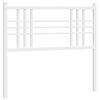 vidaXL Metal Replace Headboard White 100cm