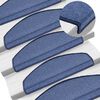 vidaXL Carpet Stair Treads 15 pcs Blue 65x24x4 cm