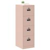vidaXL File Cabinet 2 pcs Pink 44 x 50 x 139 cm Cold-Rolled Steel