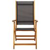 vidaXL Folding Garden Chairs 4 pcs Solid Wood Acacia and Textilene