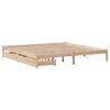 vidaXL Bed Frame without Mattress 180x200 cm Super King Solid Wood Pine