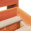 vidaXL Bed Frame without Mattress Wax Brown 180x200 cm Super King Solid Wood Pine