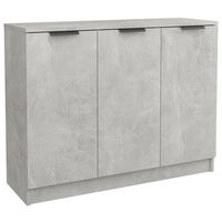 vidaXL Sideboard Concrete Grey 90.5x30x70 cm Engineered Wood