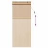vidaXL Roller Blind with Curtains Manual Brown 90 x 220 cm Bamboo
