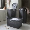 Curver Laundry Basket Set with Lid Style 2x40L Anthracite