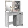 vidaXL Dressing Table Set with Shelf 2 pcs Grey Sonoma Engineered Wood