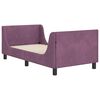 vidaXL Children's Bed Frame with Headboard Purple 80 x 160 cm Velvet