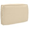 vidaXL Pallet Cushion for Backrest Beige 60 x 40 x 12 cm Oxford fabric