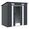 vidaXL Garden Shed Anthracite Steel