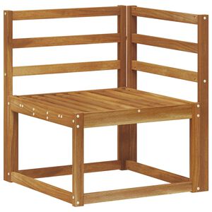 vidaXL Outdoor Corner Sofa Solid Acacia Wood Natural 63 x 63 x 73 cm