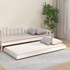 vidaXL Bed Frame without Mattress White 90x190 cm Solid Wood Pine