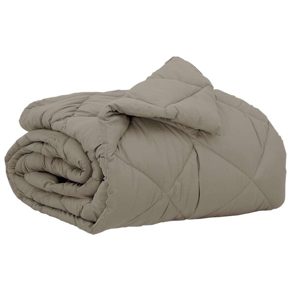 vidaXL Full Year Duvet Light Grey 220 x 140 cm Microfiber