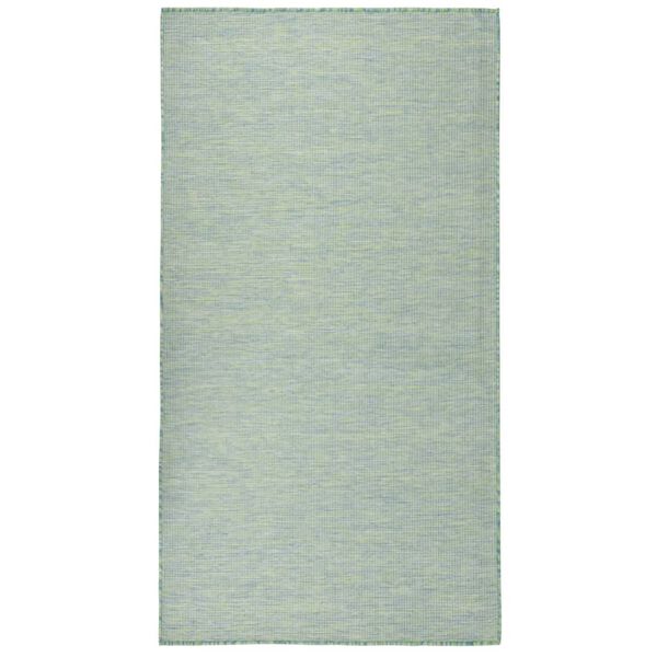 vidaXL Outdoor Flatweave Rug 140x200 cm Turquoise