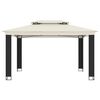 vidaXL Gazebo with Double Roof Cream 3.94x2.96 m Steel