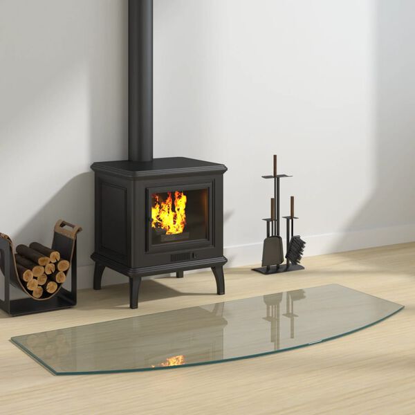 vidaXL Fireplace Glass Plate 120x50 cm