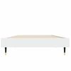 vidaXL Bed Frame without Mattress White 75x190 cm Small Single Engineered Wood
