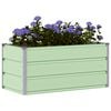 vidaXL Planter Pastel Green 100 x 50 x 45 cm Galvanised Steel