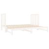 vidaXL Pull-out Day Bed without Mattress White 2x(90x190) cm