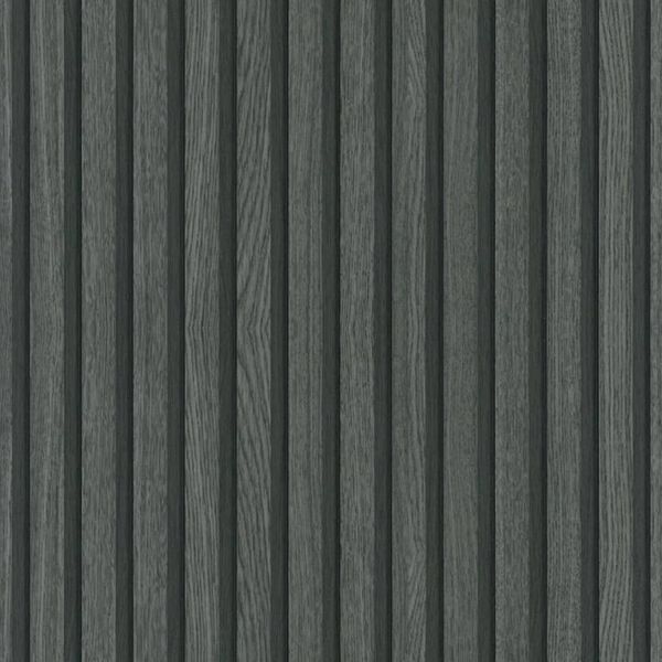 Noordwand Wallpaper Botanica Wooden Slats Black and Grey