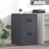 vidaXL File Cabinet Anthracite 44 x 50 x 74.5 cm Cold-Rolled Steel