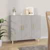 vidaXL Sideboard Concrete Grey 90x34x80 cm Engineered Wood