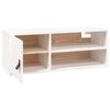 vidaXL Wall Cabinet White 80x30x30 cm Solid Wood Pine
