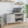vidaXL Record Cabinet Concrete Grey 84.5x38x48 cm Engineered Wood