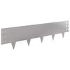 vidaXL Lawn Edging 20 pcs 100 x 25 cm Steel Silver