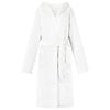 vidaXL Bathrobe Hoodie White S Flannel