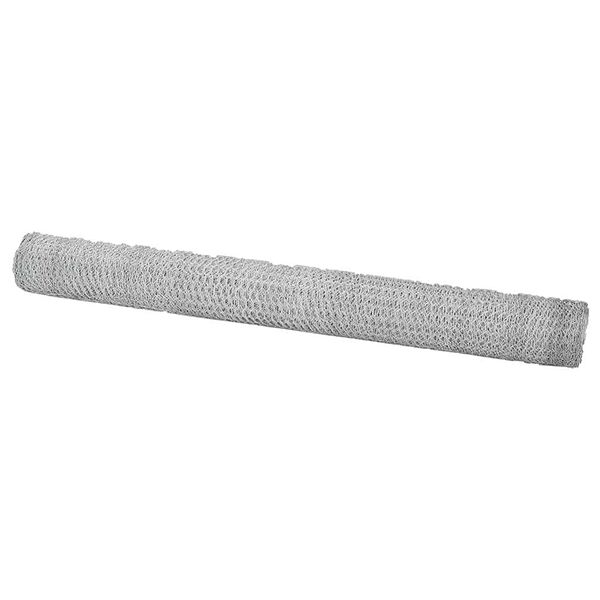 vidaXL Hexagon Fence Silver 1.5 x 10 m Galvanised steel
