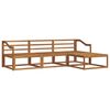 vidaXL Outdoor Sofa Set 4 pcs Natural Solid Acacia Wood