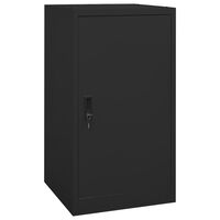 vidaXL Saddle Cabinet Black 53x53x105 cm Steel