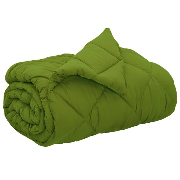 vidaXL Full Year Duvet Green 220 x 240 cm Microfiber